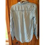 Como vintage Como‎ Vintage Womens Light Blue Denim Long Sleeve Button Down Shirt Photo 1