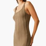 Free People NWT  Beach Santos Sleeveless Midi Sweater Dress Small, OLIVE GREEN Photo 5