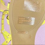 Bamboo  Kick 62 Pyramid Stud Gladiator Sandals 6.5 Yellow Square Toe Photo 8