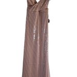 Mac Duggal  Sequined Ruffled Cut Out Lace Up Gown In Rose Pink 10829 Size 12 Photo 0