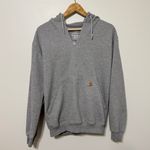 Carhartt  Gray Hoodie Size Small Oversized Distressed Women’s Photo 1