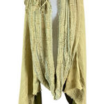 Luth Garde Boho Drape Shawl Wrap Textured Open Front Artisanal Scarf Vest Green Size undefined Photo 0