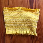 Xhilaration Yellow Embroidered Bikini Top Photo 1