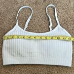Aerie White Ribbed Bralette Size Medium Photo 6