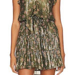 Paige REVOLVE  Bette Metallic Floral Mini Dress - Medium‎ Photo 0