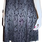 Zara Black Velvet Trapeze Bow Tie Neck Dress L NWT Photo 3