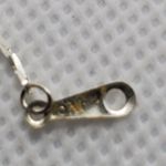 18K White Gold Plated Sharks Tooth Necklace Silver Photo 4