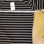Rue 21 NWT!  Black White Striped Ribbed Knit Form Fitting Dress Size Medium Photo 6