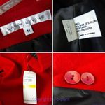 Larry Levine NWT women's wool blend red funnel neck coat, size M Photo 8