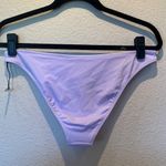 Shade & Shore New  High Leg Extra Cheeky Lavender Bikini Bottoms Medium Photo 4