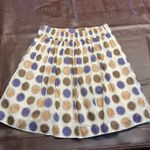 Edme Esyllte Anthropologie Skirt Womens S Polka Dot Print Pleated Cotton Lined White Photo 7