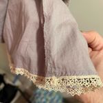 Moulinette Soeurs Anthropologie Strapless Lavender Printed Dress w/ sash Sz4 Photo 12