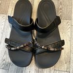 Aetrex  Kori Slide Sandals Pewter Size 40 9-9.5M Embellished Beaded Metallic Photo 6