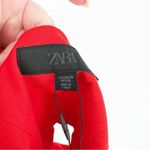 ZARA NWT  Limited Edition Asymmetrical Sweetheart Top XS Red‎ Photo 6