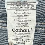 Carhartt  Relaxed Fit Straight Leg Jeans Womens 8x34 Utility Denim WB160-VIO Tall Photo 2
