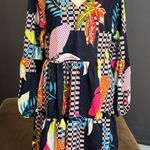 Women’s Loose Fitting Flowy Long Sleeve Lightweight Short Summer Dress Size S Photo 0