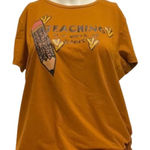 Teacher, graphic Tee. Orange Size L Photo 0