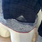 Etienne Aigner  Vintage 80s Black and Gray Patterned Boat Neck Sweater Quiet Lux Photo 7