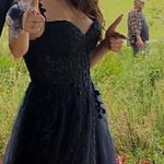 Navy Blue Prom Dress Size 2 Photo 4