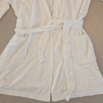 Ralph Lauren White Hooded Robe With Pink Horse Logo Photo 1