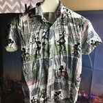 Disney Womans button down comic style Mickey & Friends petite -preowned Photo 0