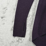 Lululemon Sweater Womens Medium Purple Resolution Wrap Ribbed Casual Athleisure‎ Photo 5