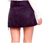 Free People Zip It Up Denim Skirt Front Zipper Haven Black 31 Photo 9