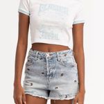 RSQ EUC  size 27 embroidered butterfly shorts Photo 0