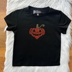 Pumpkin black baby tee Photo 0