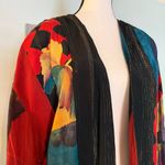 VTG 80s Top Blouse Blazer Retro MOD In Group Ltd. Open Front Blazer Sz 10/12 L Red Photo 1