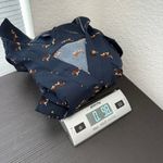 Tommy Hilfiger Blue Dog Print Long Sleeve Casual Shirt Dress Size XS FLAWED Photo 15