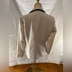 Le Suit Chic White Blazer with Black Trim Photo 3