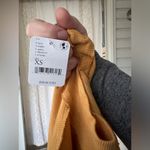 We The Free NWT Free People  100% Cotton Open Back Long Sleeve Top Orange-Yellow Photo 1