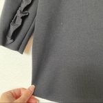 ZARA Cropped Ruffle Sleeve Raw Hem Top Size Small Photo 6