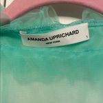 Amanda Uprichard Aqua/ Tiffany blue Sheer Robe Photo 1