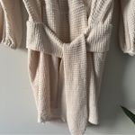 Saylor  Long Sleeve Faux Wrap Dress V-neck Ruffle Mini Sweater Knit Stretch Lined Photo 7