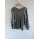 Aerie Wonder Texture V Neck Sweatshirt Size Small Photo 2
