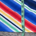 CHAPS  large womens blouse striped v neck short sleeve wrap look bright colors Photo 3