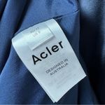 NEW Acler Paringa Long Puff Sleeve Satin Mini Dress Midnight Navy Blue US 8 NWT Photo 10