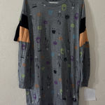 Disney Nightmare Before Christmas Women's Sweater Size Large L Gray Tunic Photo 0