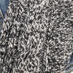 Pilcro and the Letterpress  Cable Knit Sweater Sleeve Denim Jean Jacket Size SP Photo 10