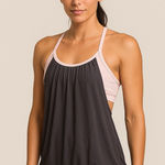 Lululemon No Limits Tank Top Sz 4 | Pink Gray Built-In Bra Flowy Racerback Yoga Photo 0