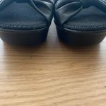 st. john's bay ST.John’s Bay Black Knotted Wedge Sandals 11 Photo 2