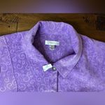 C.J. Banks Corduroy Jacket Size 2X Lavender With swirl Pattern. Purple Photo 3