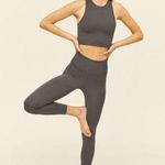 Girlfriend Collective đź’•GIRLFRIENDđź’• Compressive High-Rise 7/8 Legging Moon Charcoal Gray L NWT Photo 0