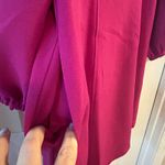 Eliza J Magenta Pink Long Sleeve A-Line Dress Size 8 with Pockets Photo 5