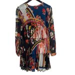 Parker  Floral Ruffle Pleat Dress Size‎ 4 New Photo 4
