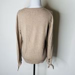Banana Republic by Filpucci Tan Wool Crewneck Tie Cuff Sweater Photo 4