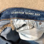 American Eagle  Medium Wash High Rise Skinny Kick Jeans Size 10 Short Photo 5
