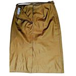 Affiniti Small Gold Polyester Blend Zippered Back Photo 4